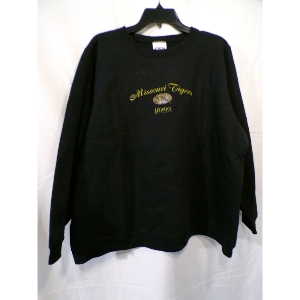 Missouri Tigers Women's Crewneck Sweatshirt Size 1X Black